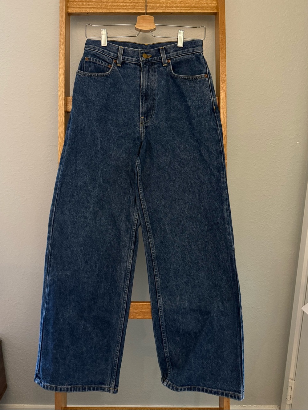B SIDES Wide Leg Cropped Jeans
